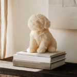 Vela de cão bebé creme com aroma de jasmim