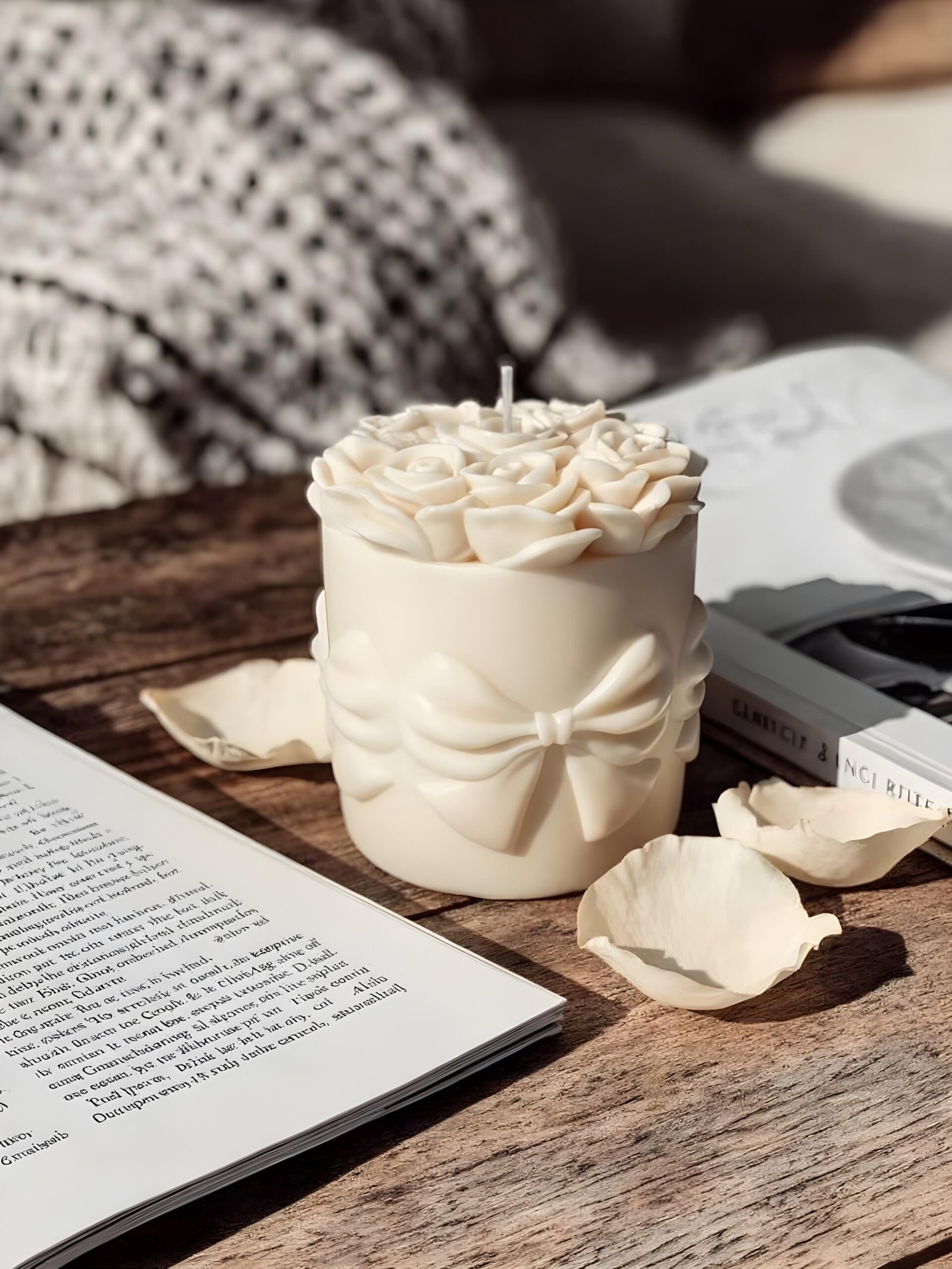 vela bouquet de rosas Mon Amour aroma morango baunilha