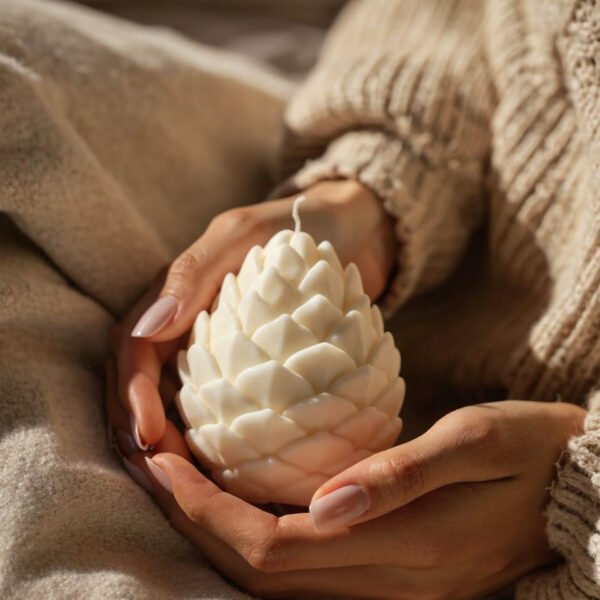 vela decorativa pinha baunilha D’Aura