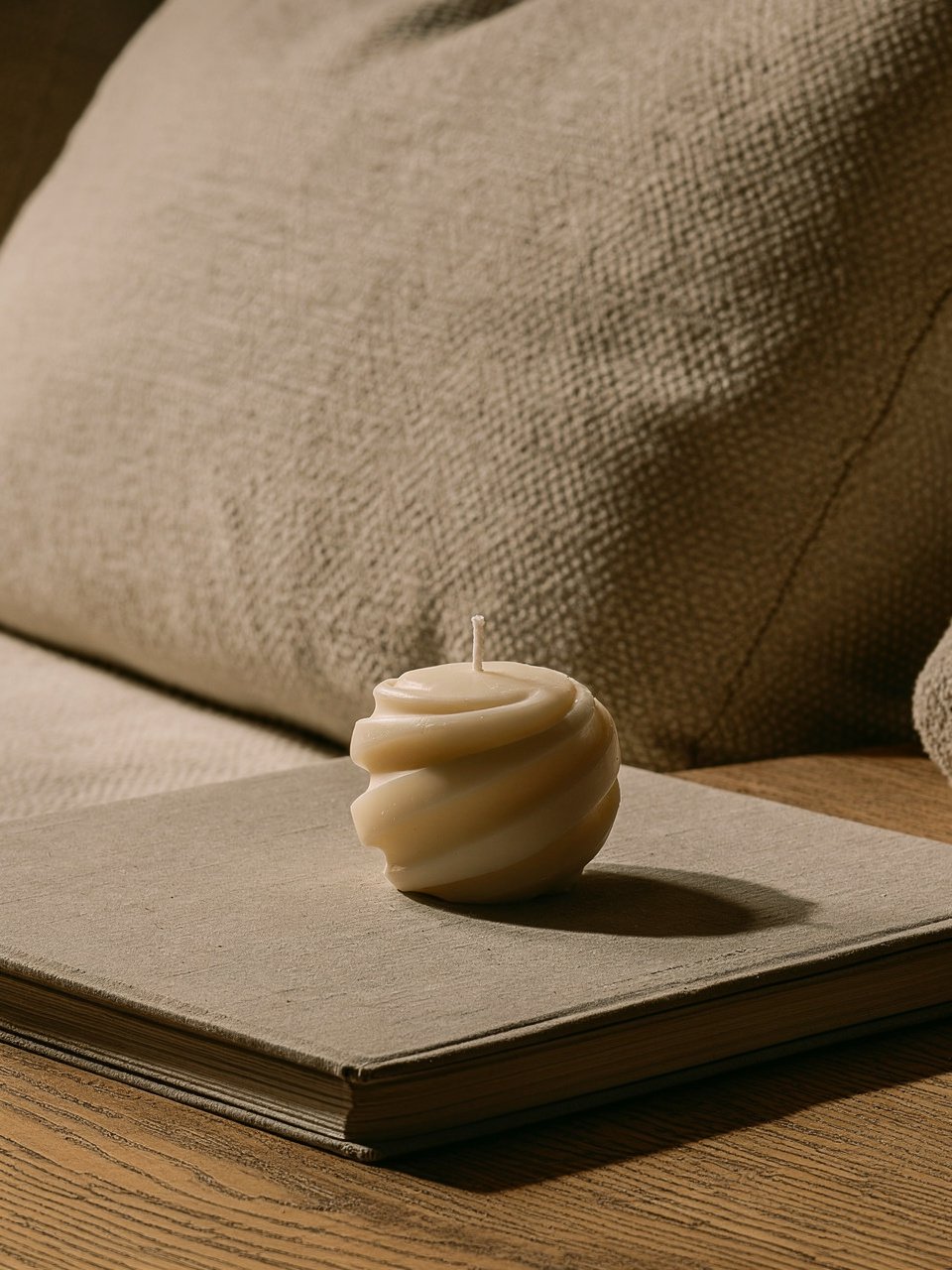 Vela Spin aroma lavanda para relaxamento e meditação