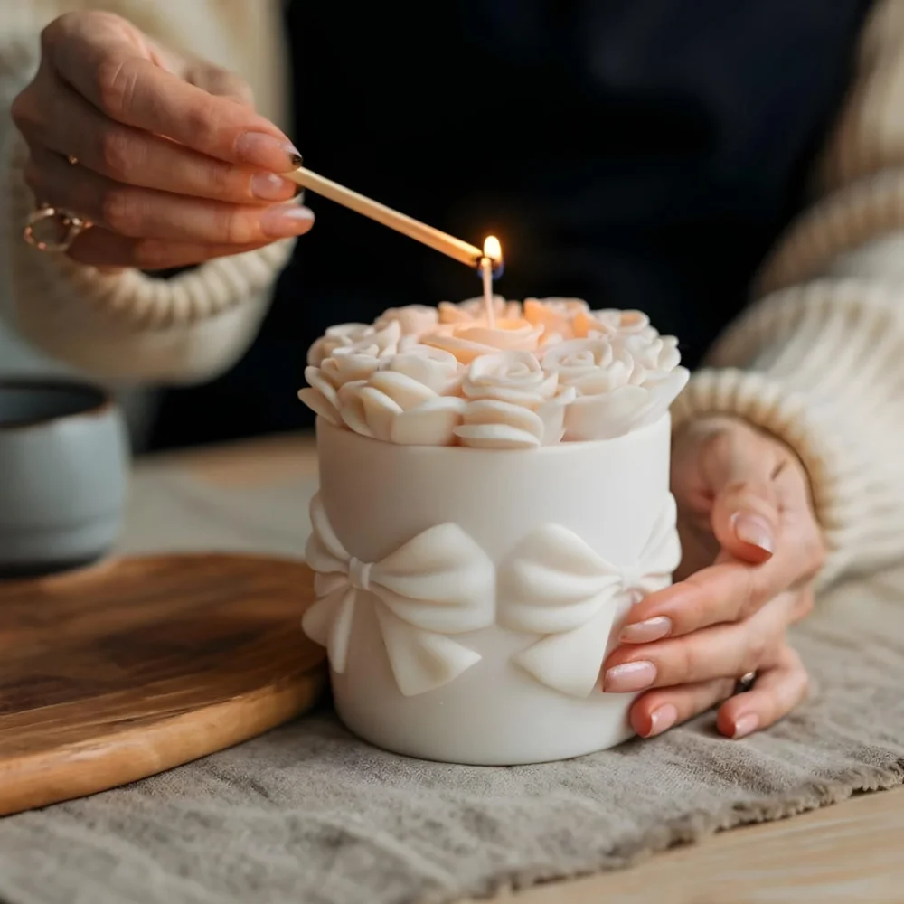 Vela Mon Amour com Aroma Branca