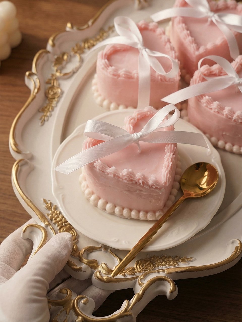 vela coração artesanal decorativa