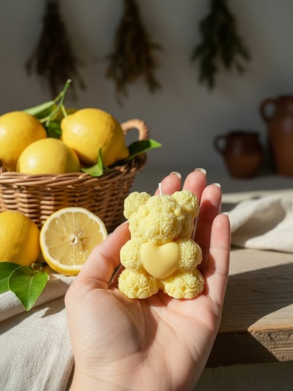 Vela Mini Ursinho Limão 5 Daura.pt